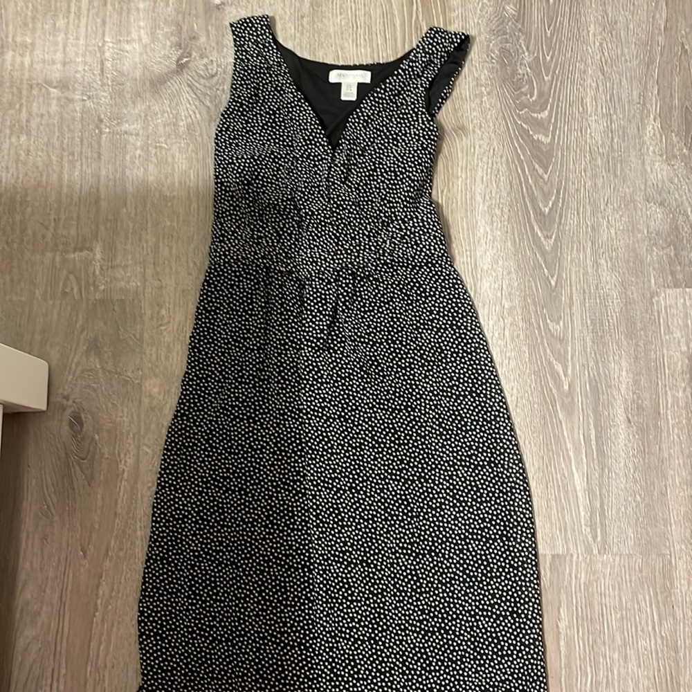 Motherhood Maternity Black and White Polka Dot Dress